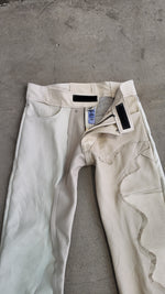 White Leather Trousers
