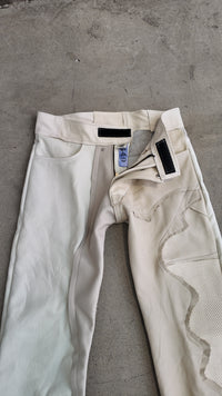 White Leather Trousers