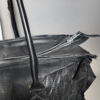 Leather Textile Tote Bag #001