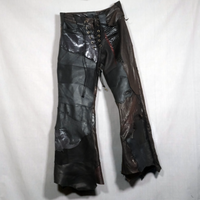 Lace Up Leather Pants